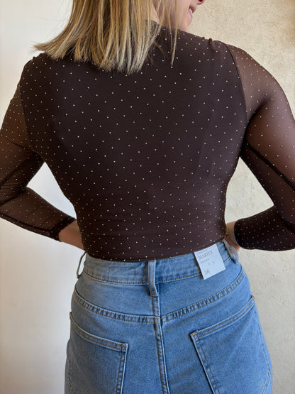 Body marron DAPHNÉ - Anemone Store