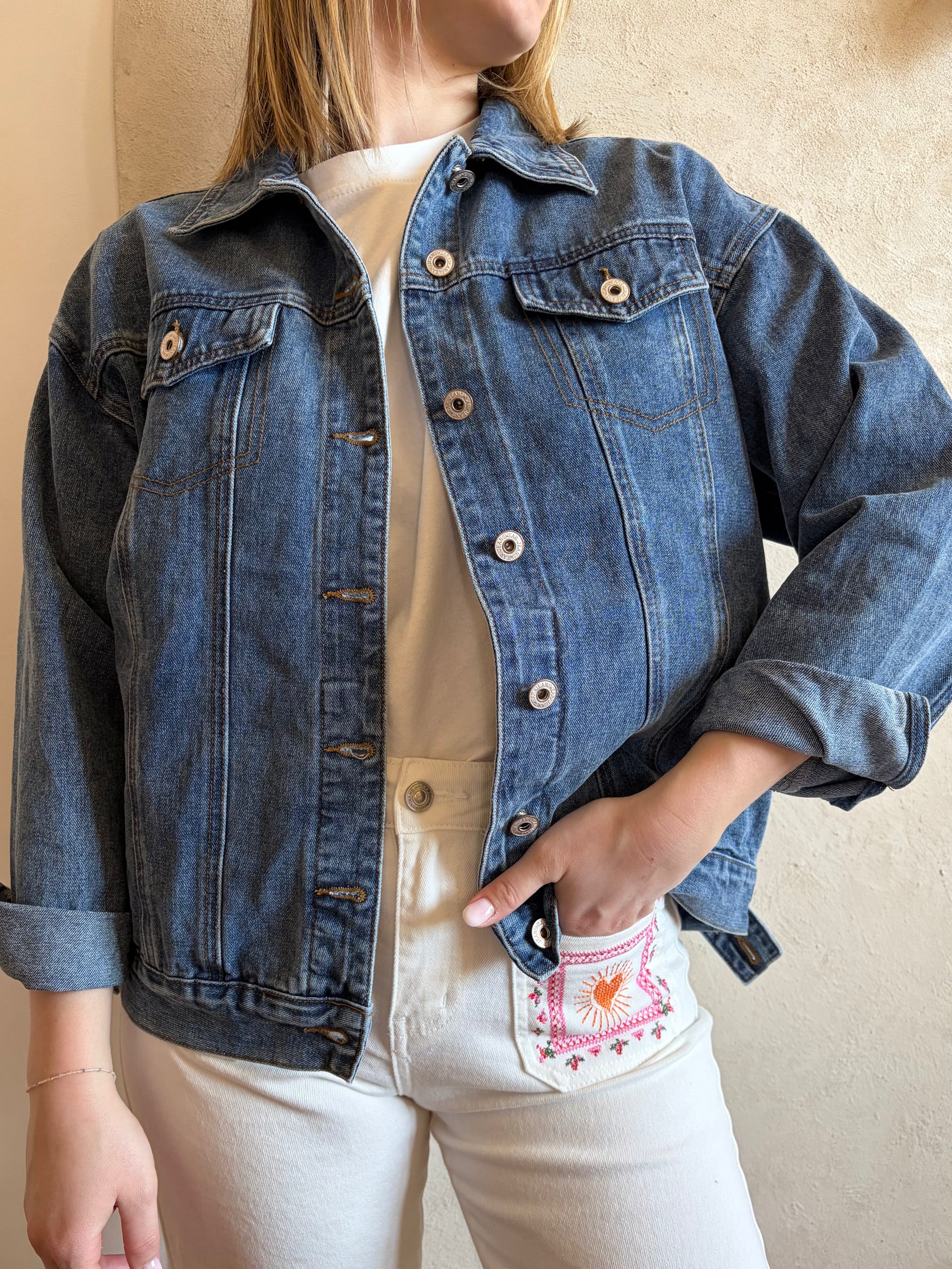 Veste en jean LOVE - Anemone Store