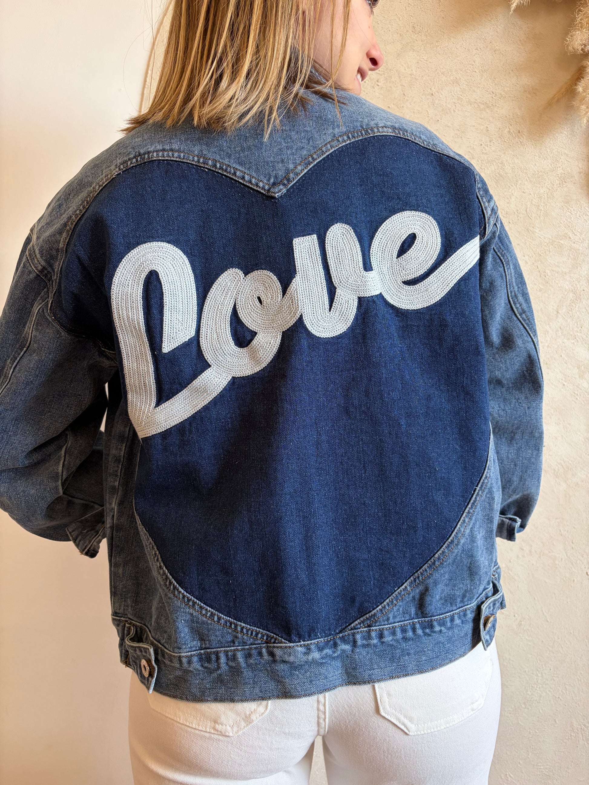 Veste en jean LOVE - Anemone Store