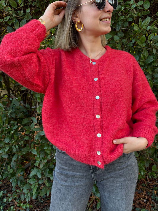 Gilet GASPARD Framboise