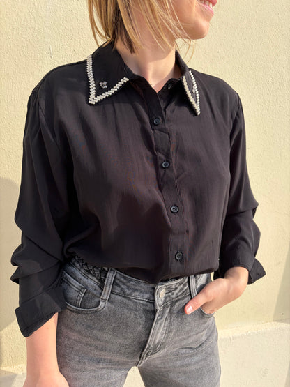 Chemise PASCALE Noir - Anemone Store