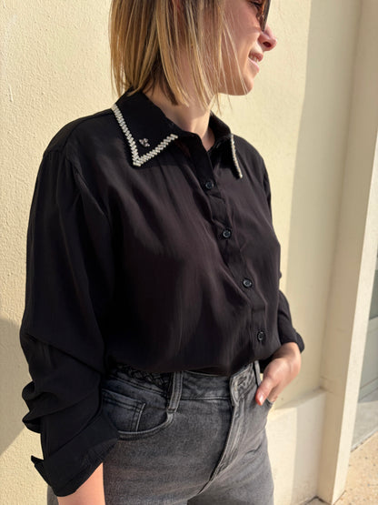 Chemise PASCALE Noir - Anemone Store