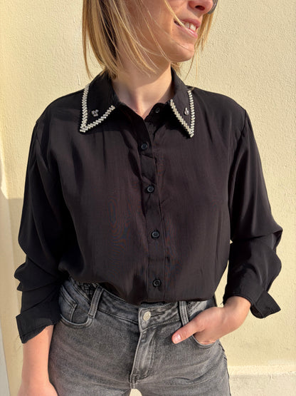 Chemise PASCALE Noir - Anemone Store
