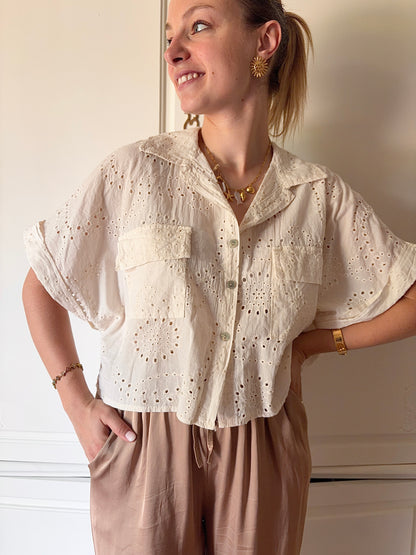 Chemise ALIENORE crème