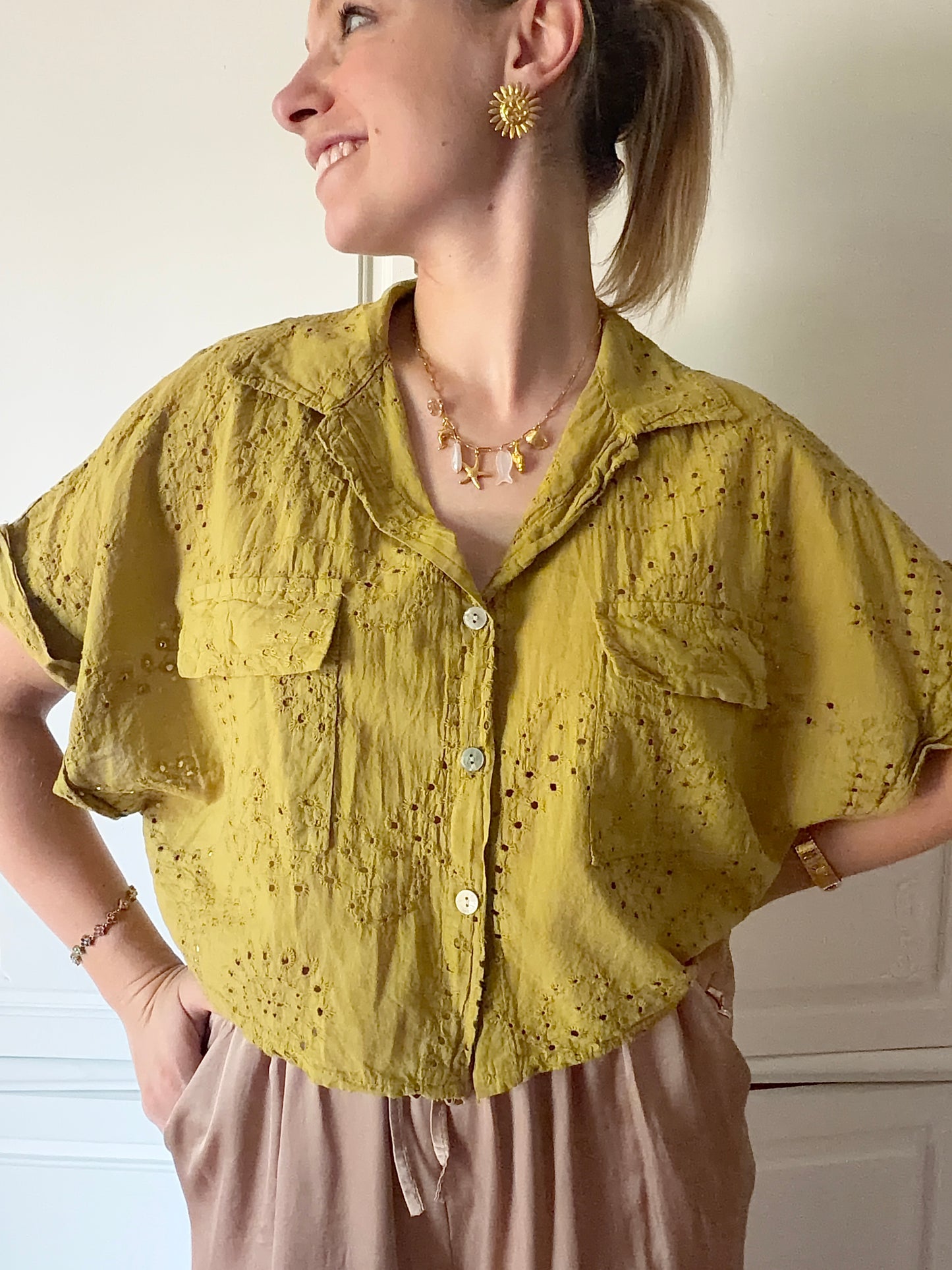 Chemise ALIENORE Anis