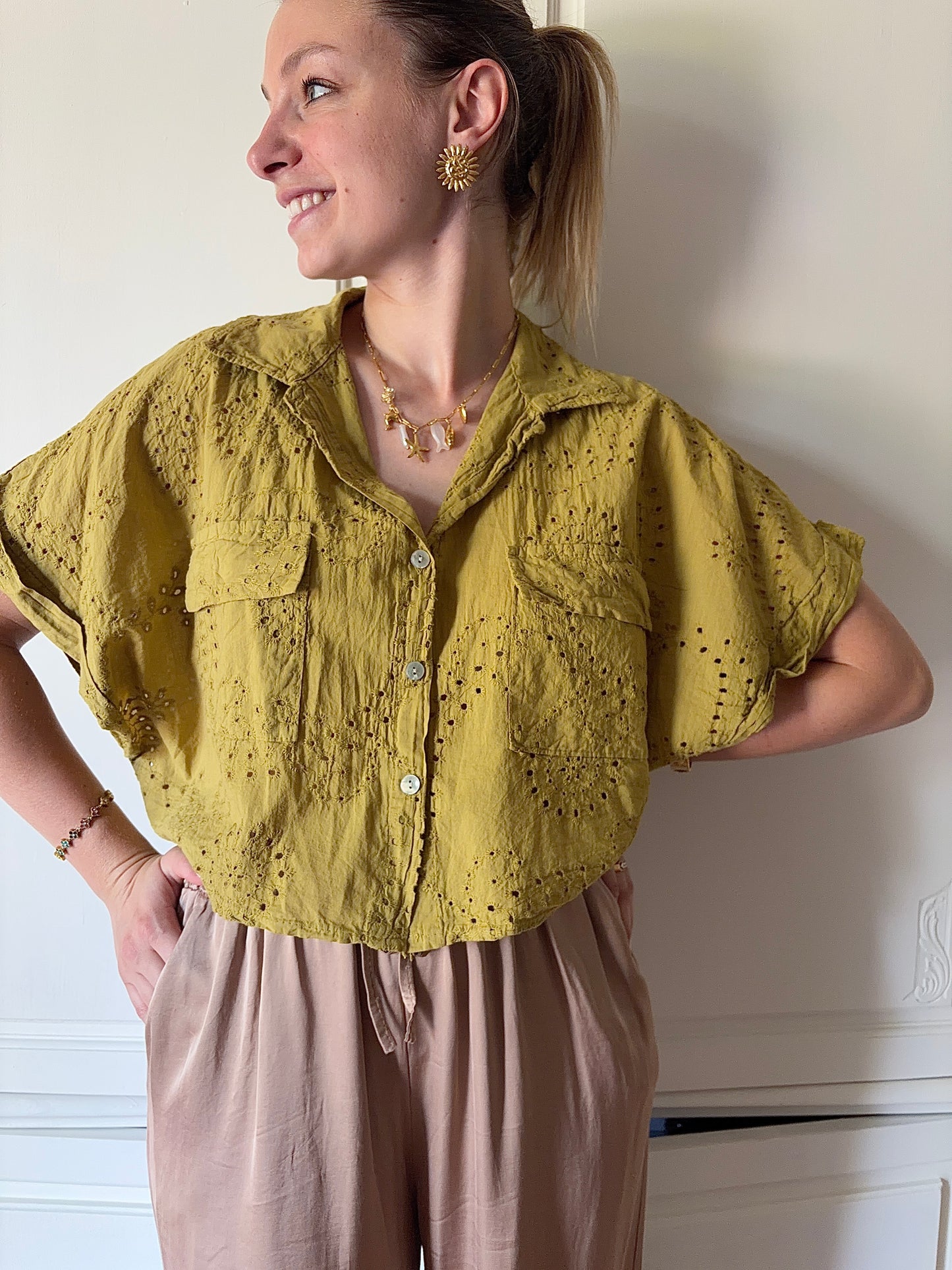 Chemise ALIENORE Anis