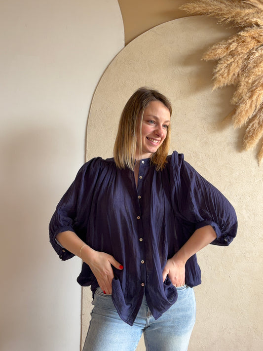 Blouse ALIX Marine - Anemone Store