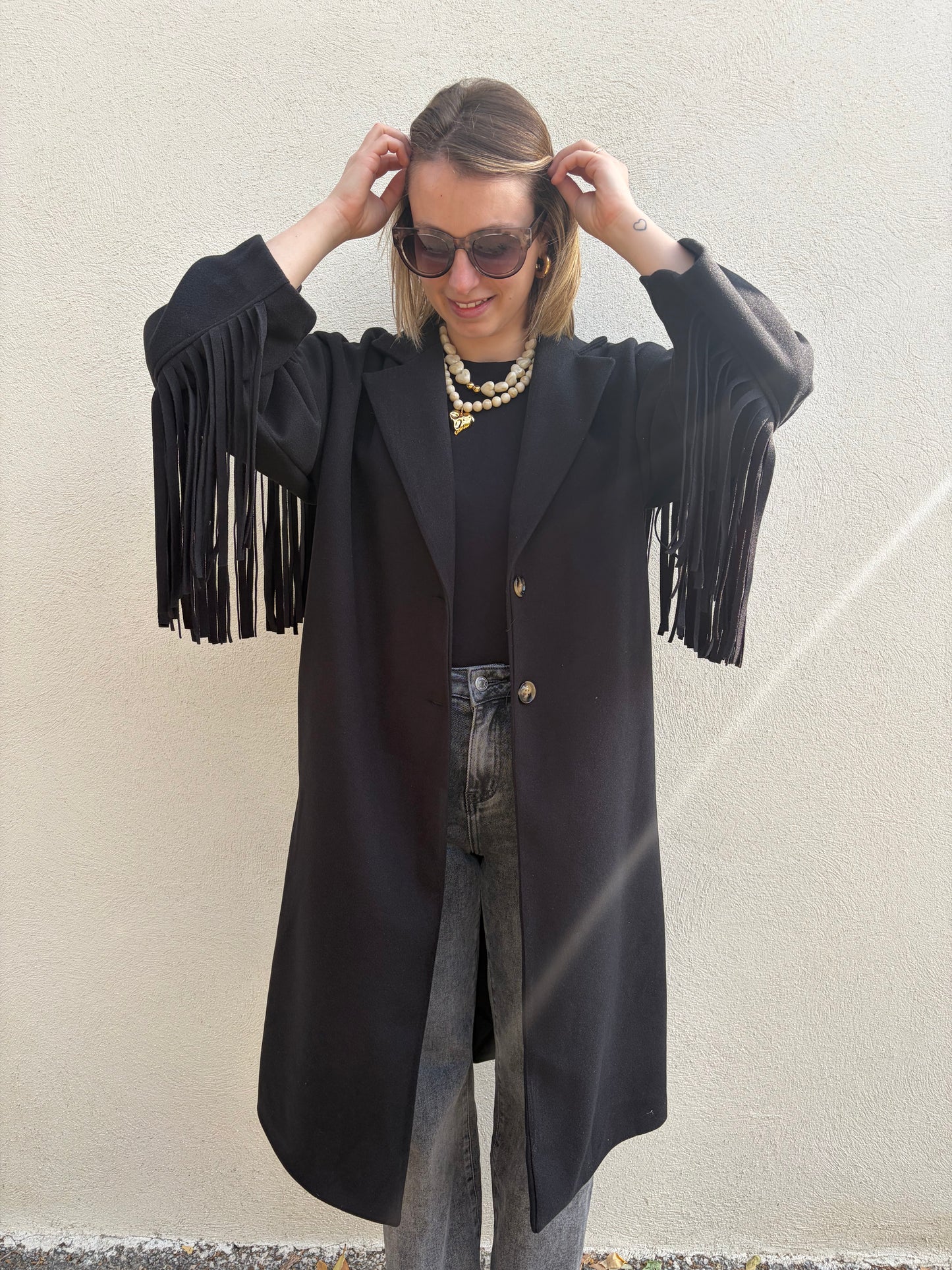 Manteau LAETI noir - Anemone Store