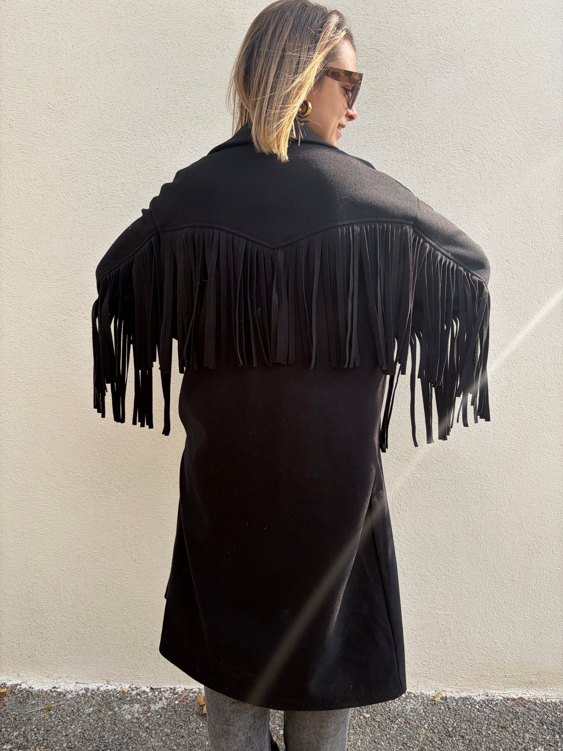 Manteau LAETI noir - Anemone Store