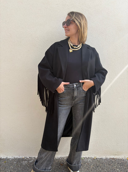 Manteau LAETI noir - Anemone Store