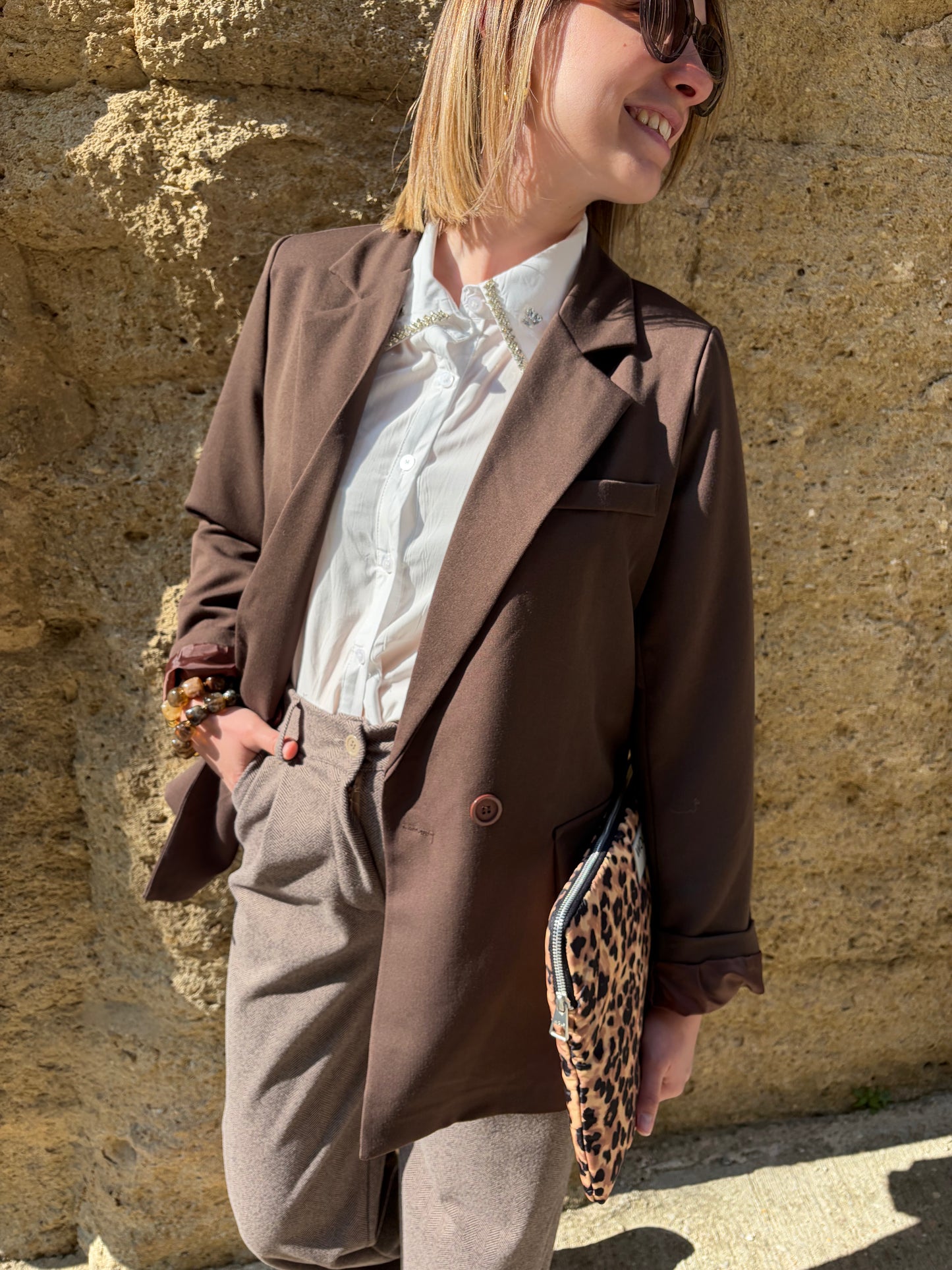 Blazer OLIVER chocolat - Anemone Store