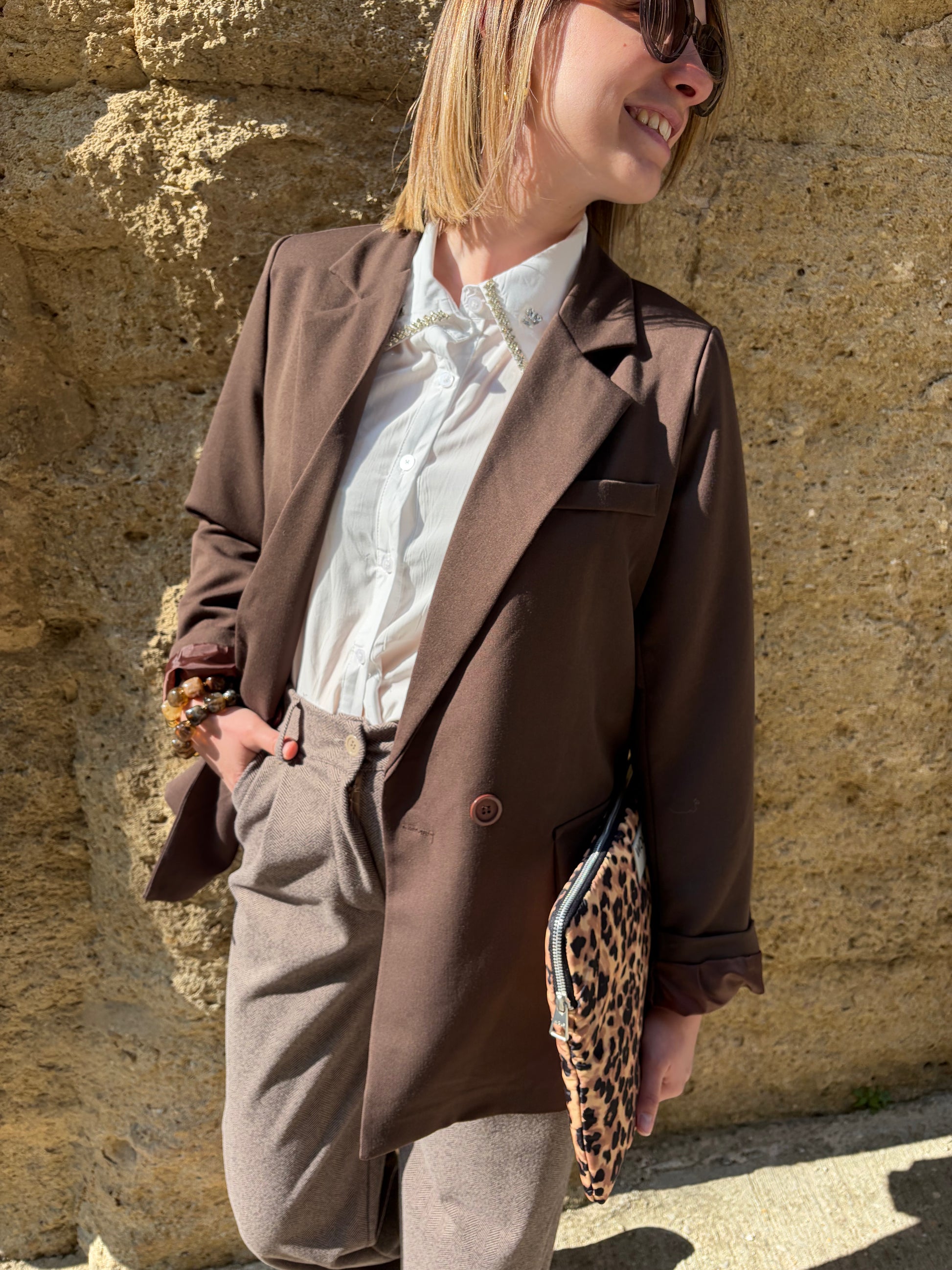 Blazer OLIVER chocolat - Anemone Store