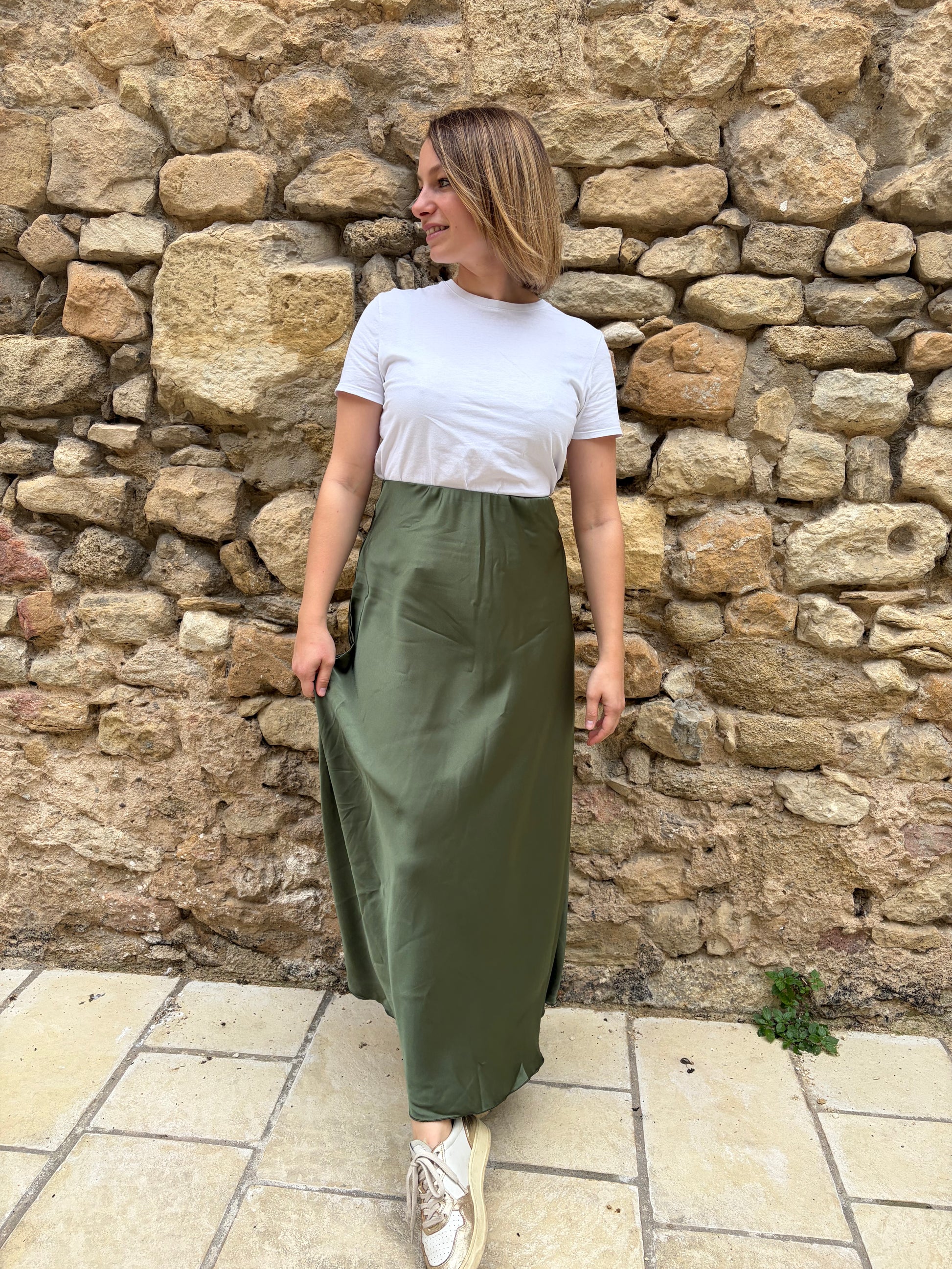 Jupe SCARLETT Kaki - Anemone Store