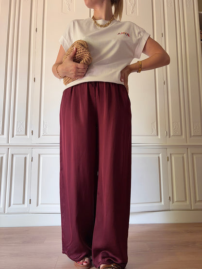 Pantalon ALDA Prune