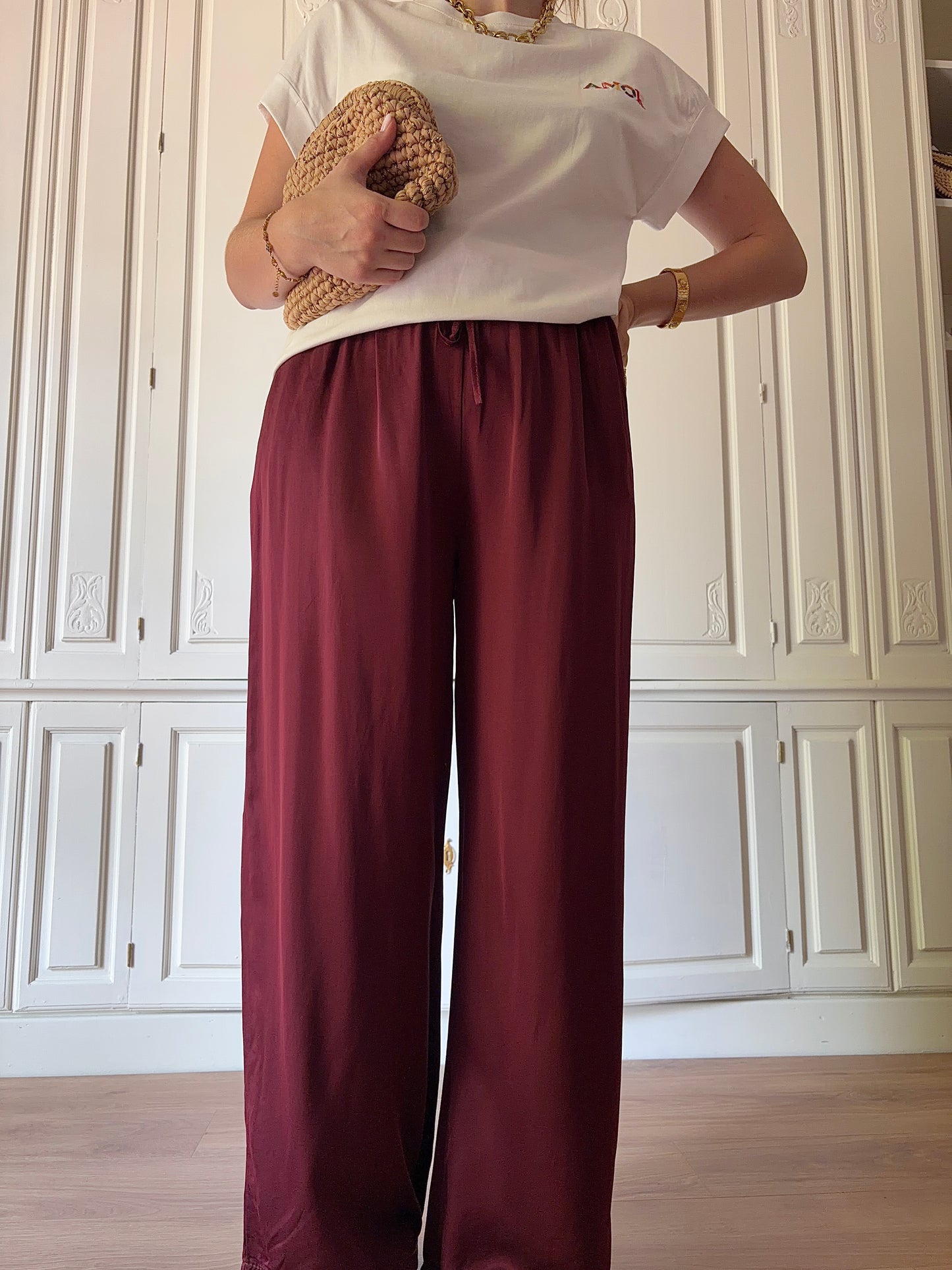 Pantalon ALDA Prune