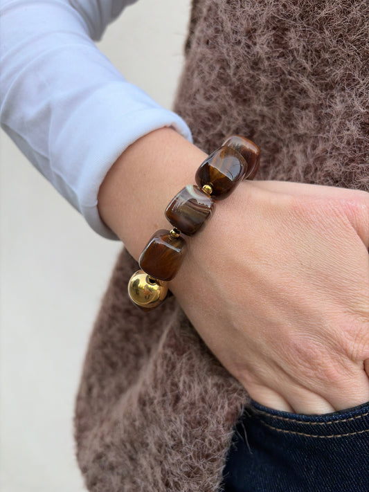 Bracelet ROSALIE Chocolat - Anemone Store