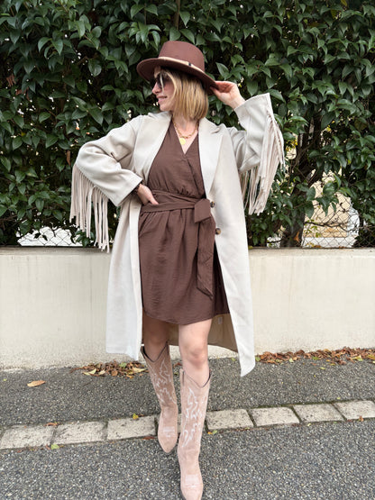 Manteau LAETI Crème - Anemone Store