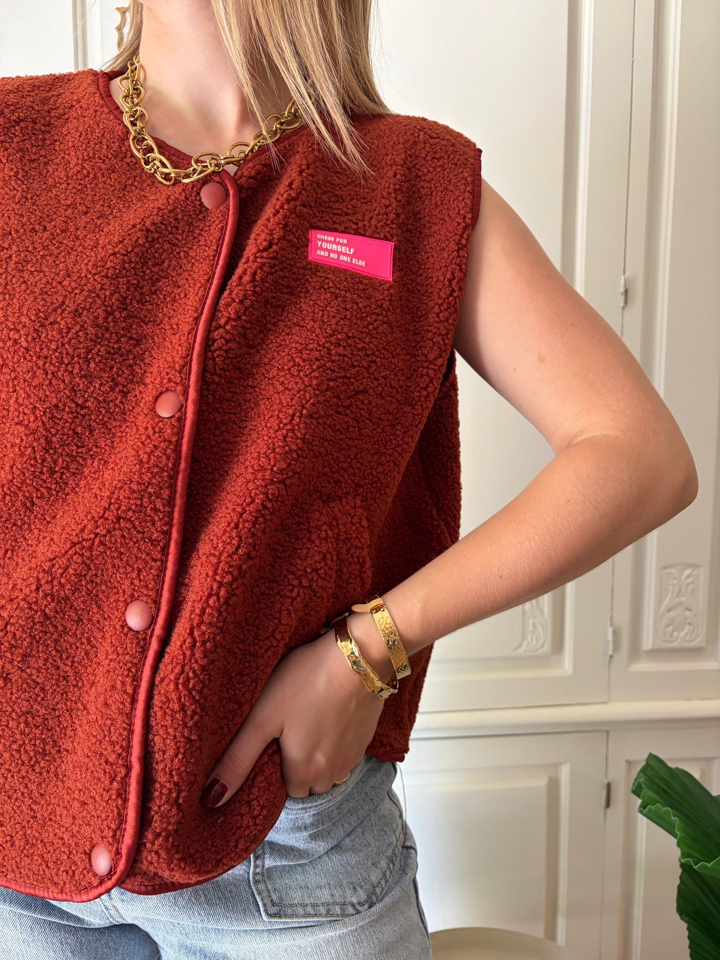 Gilet sans manches LOLA rouille