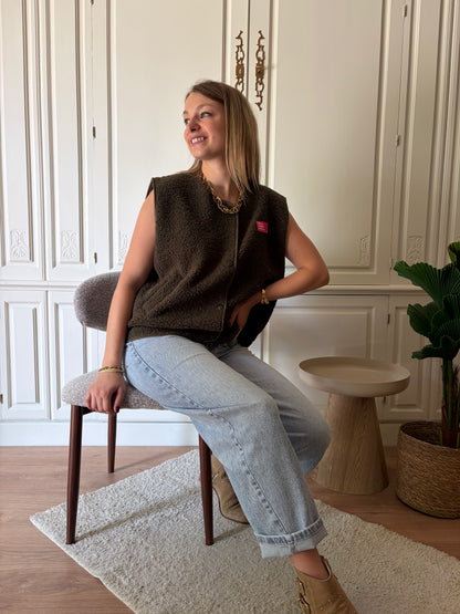 Gilet sans manches LOLA kaki