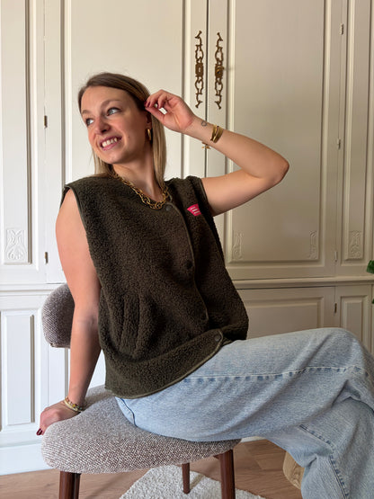 Gilet sans manches LOLA kaki