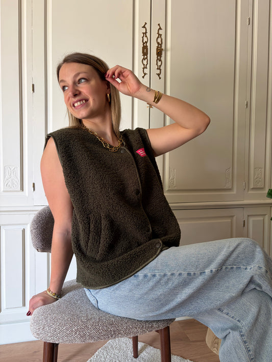 Gilet sans manches LOLA kaki