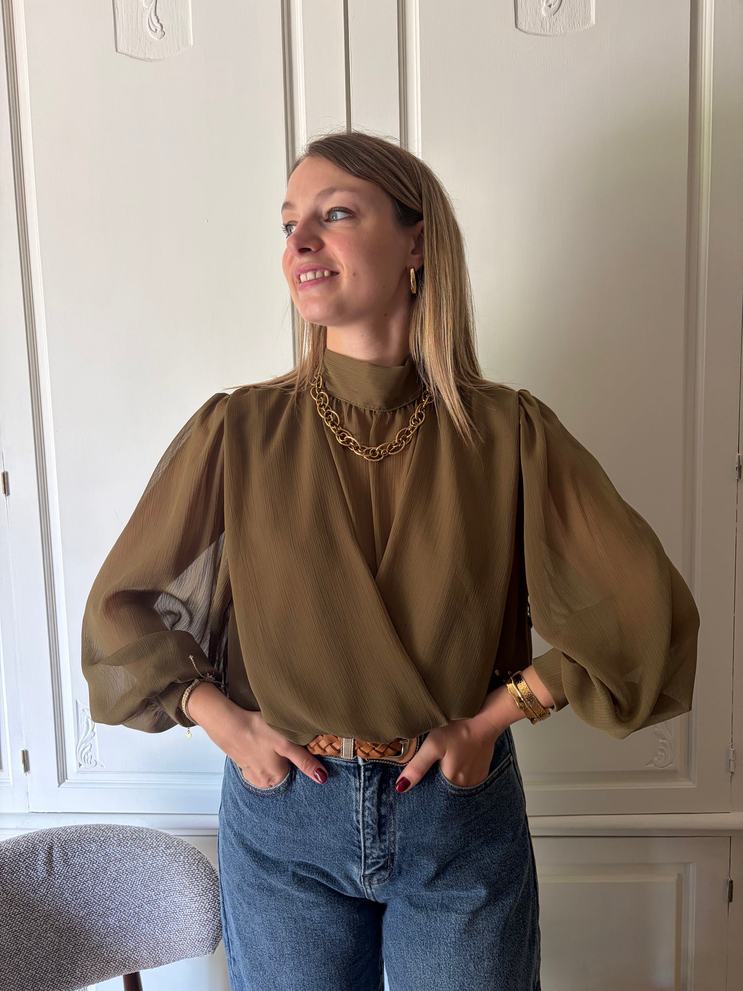 Blouse ARIA Kaki