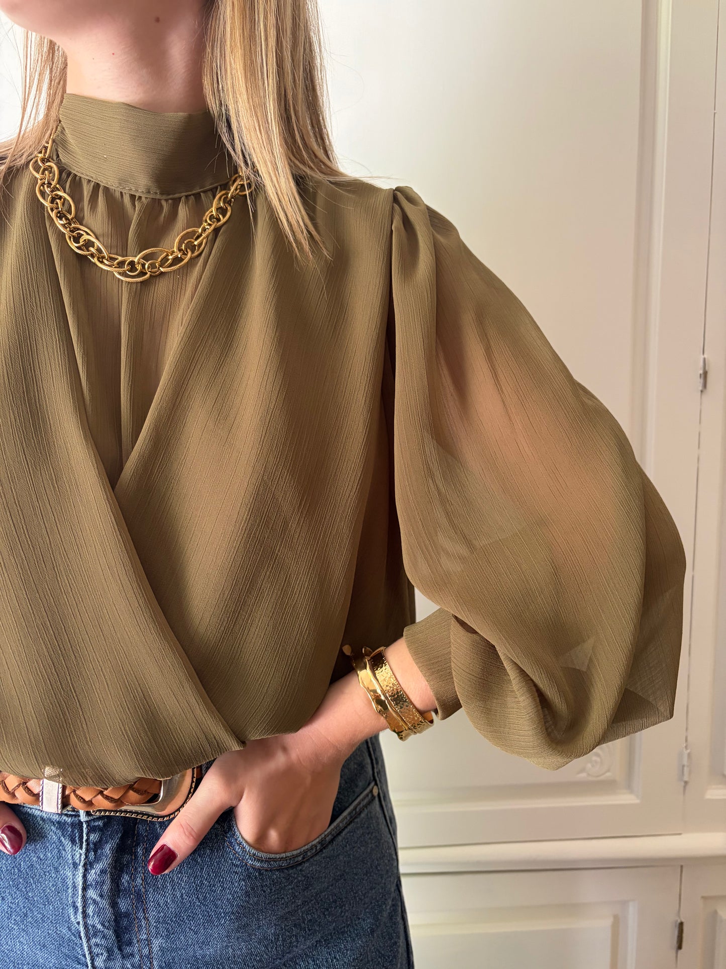 Blouse ARIA Kaki