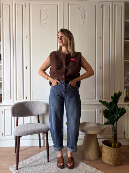 Gilet sans manches LOLA Choco
