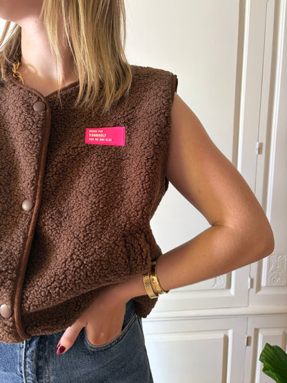 Gilet sans manches LOLA Choco