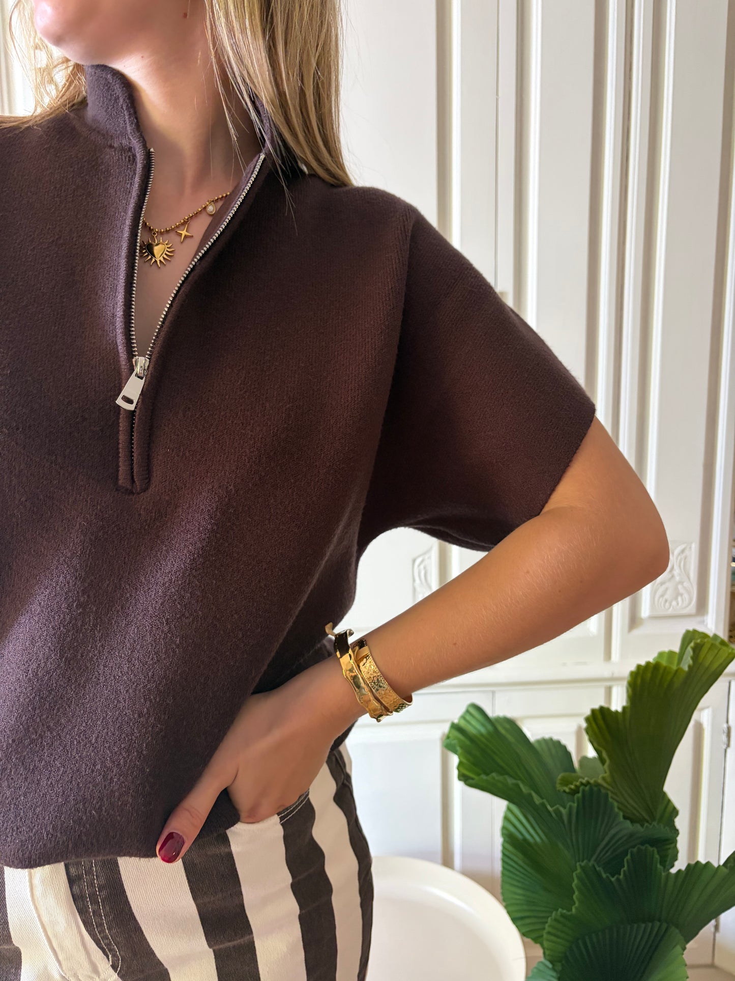 Pull OVIA Marron