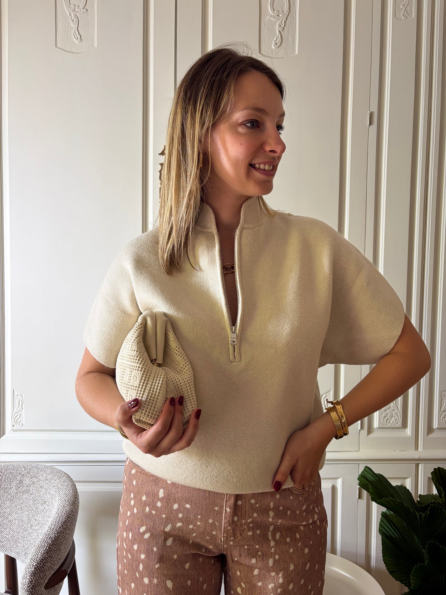 Pull OVIA Beige
