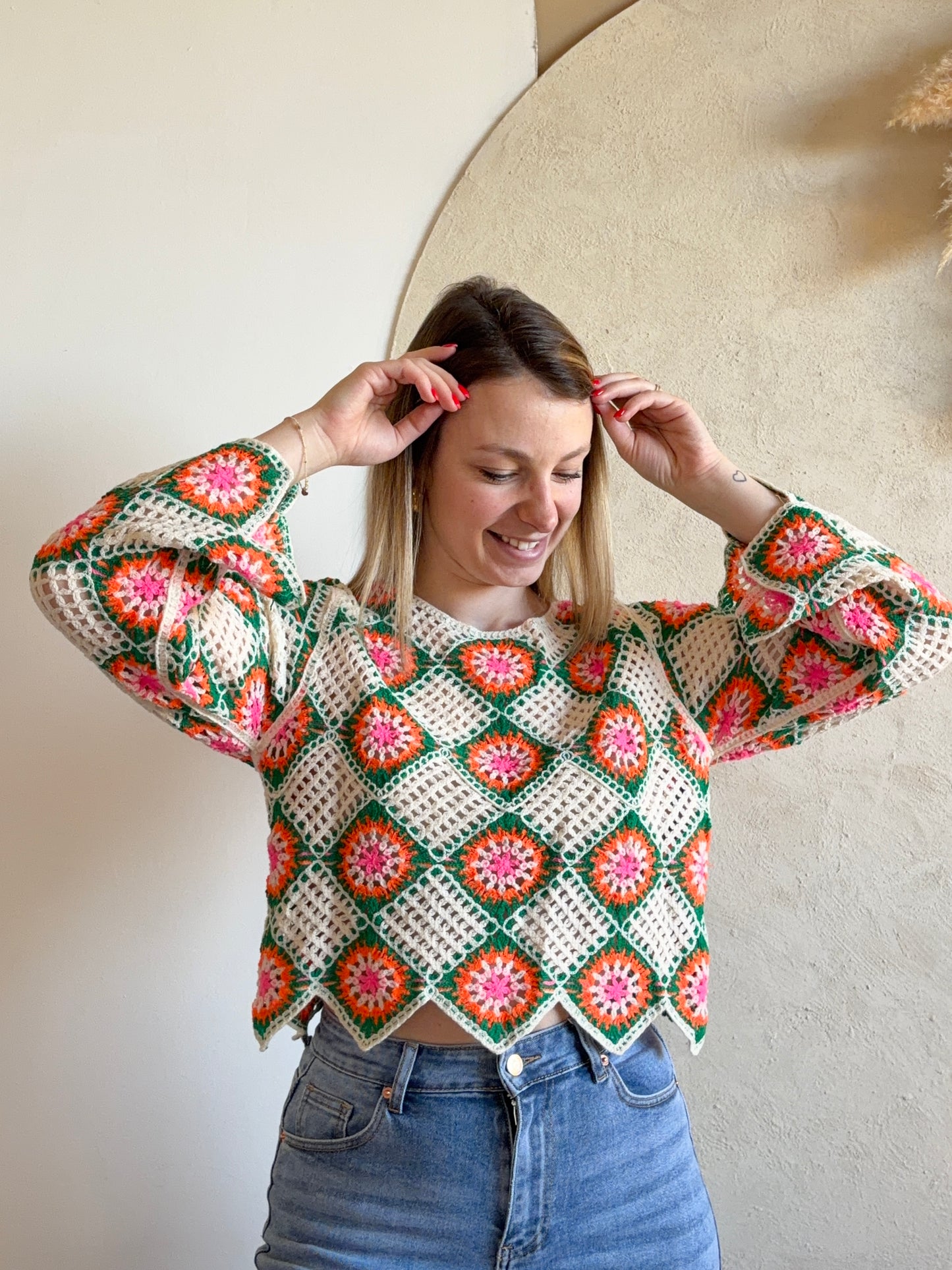 Haut crochet coloré LILI - Anemone Store