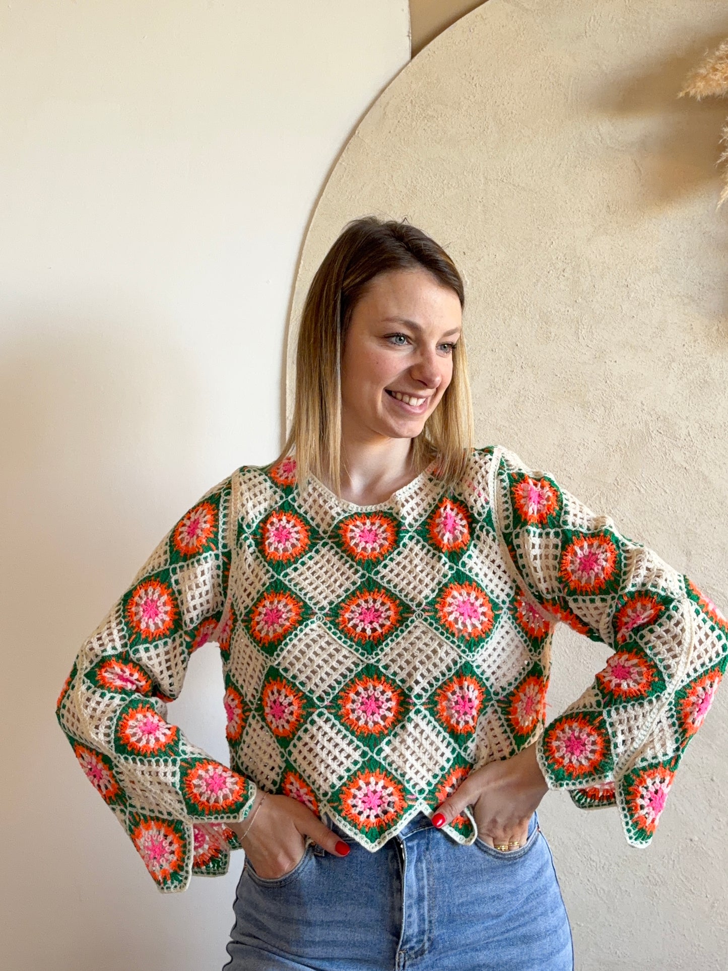 Haut crochet coloré LILI - Anemone Store