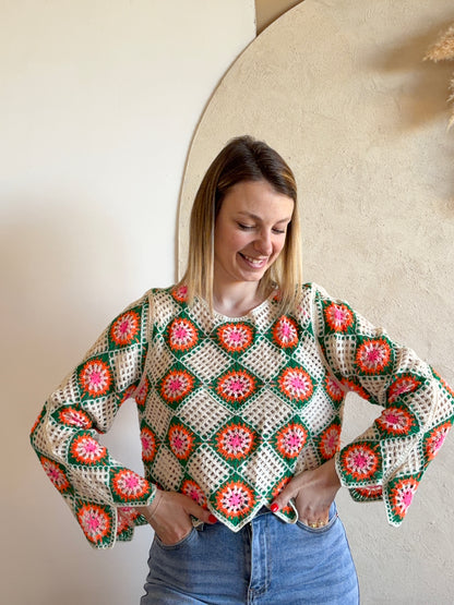Haut crochet coloré LILI - Anemone Store