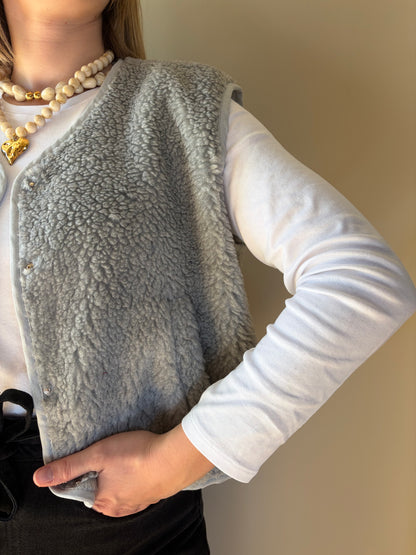 Veste sans manche grise SASHA