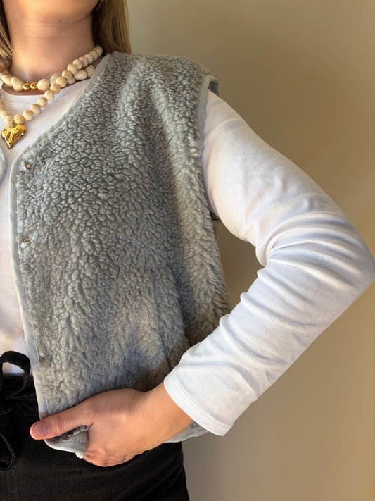 Veste sans manche grise SASHA