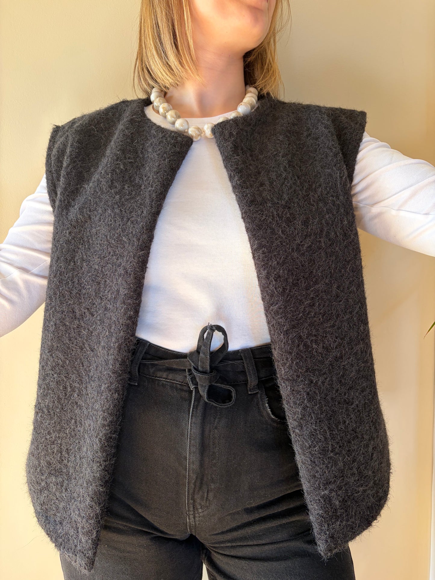 Veste sans manches MICHELE Noire