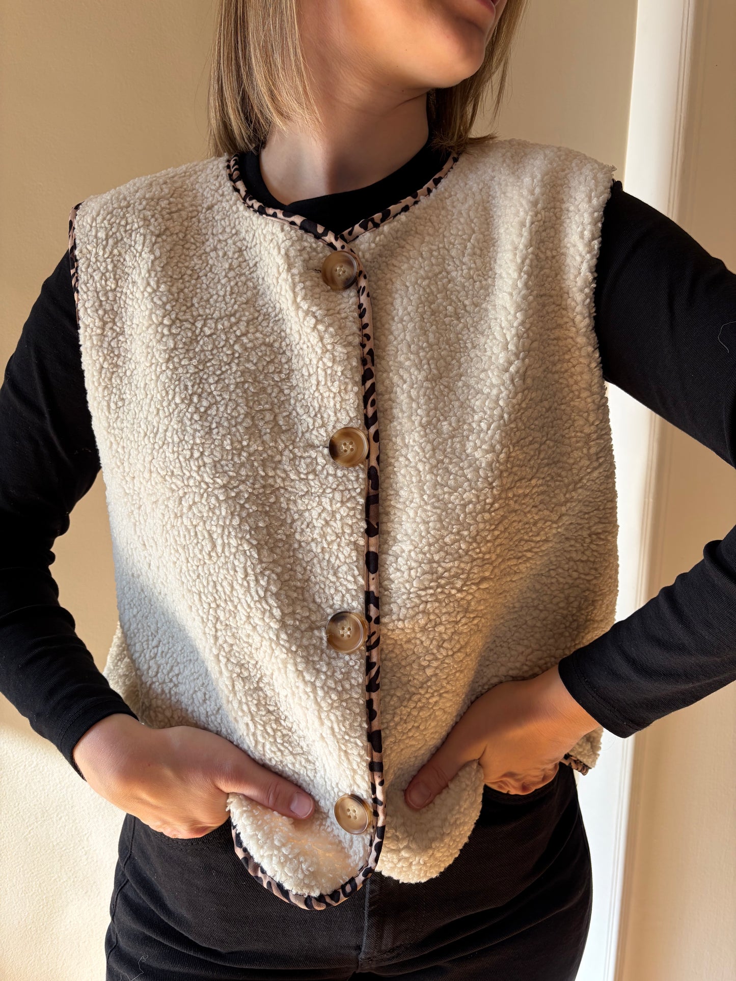 Gilet JUSTINE Crème