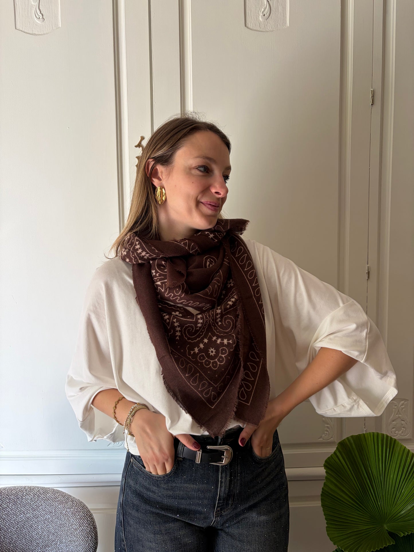 Foulard MARIA Choco