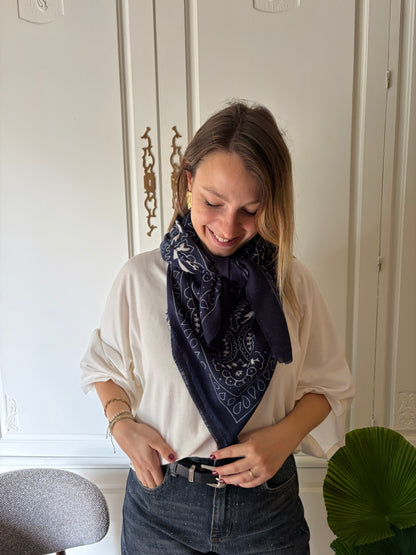 Foulard MARIA Marine