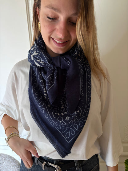 Foulard MARIA Marine