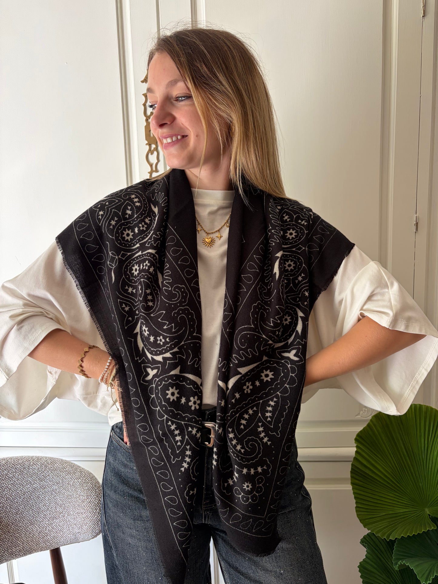 Foulard MARIA Noir