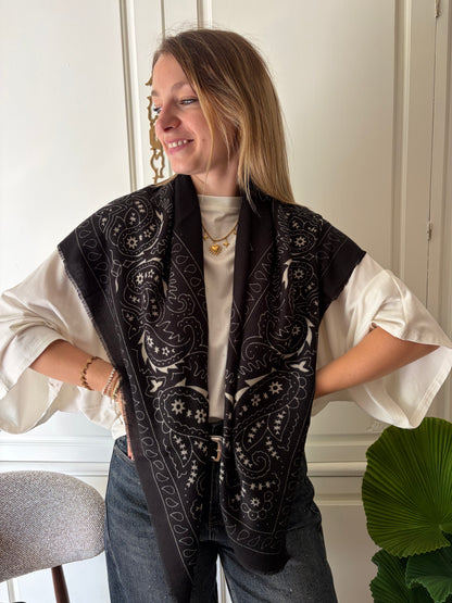Foulard MARIA Noir