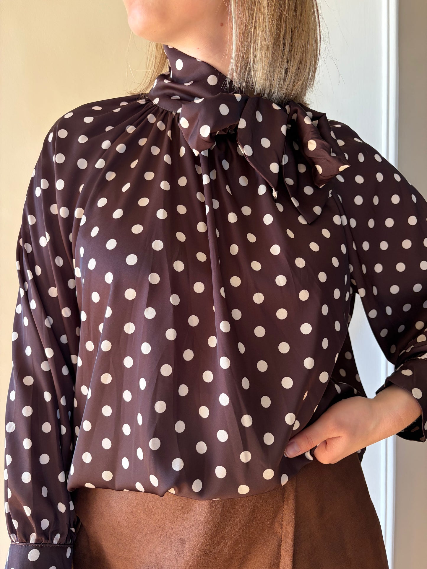 Blouse pois ISA