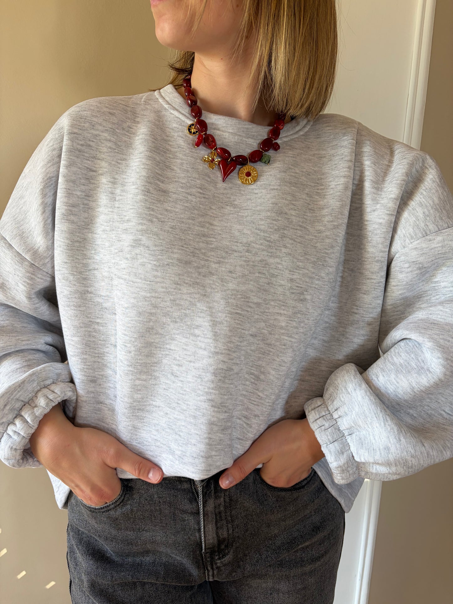 Sweat MOMMY bordeaux